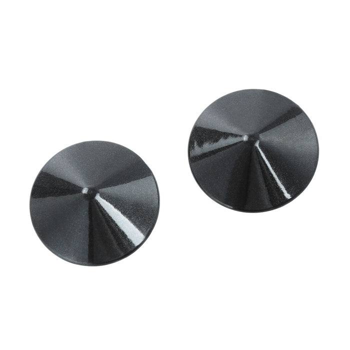 Kiotos - Ronde Metalen Tepelschildjes - Zwart-Laced-up.nl