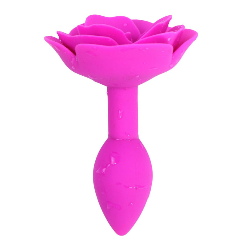 Kiotos - Roze Roos - Siliconen Anaal Plug-Laced-up.nl