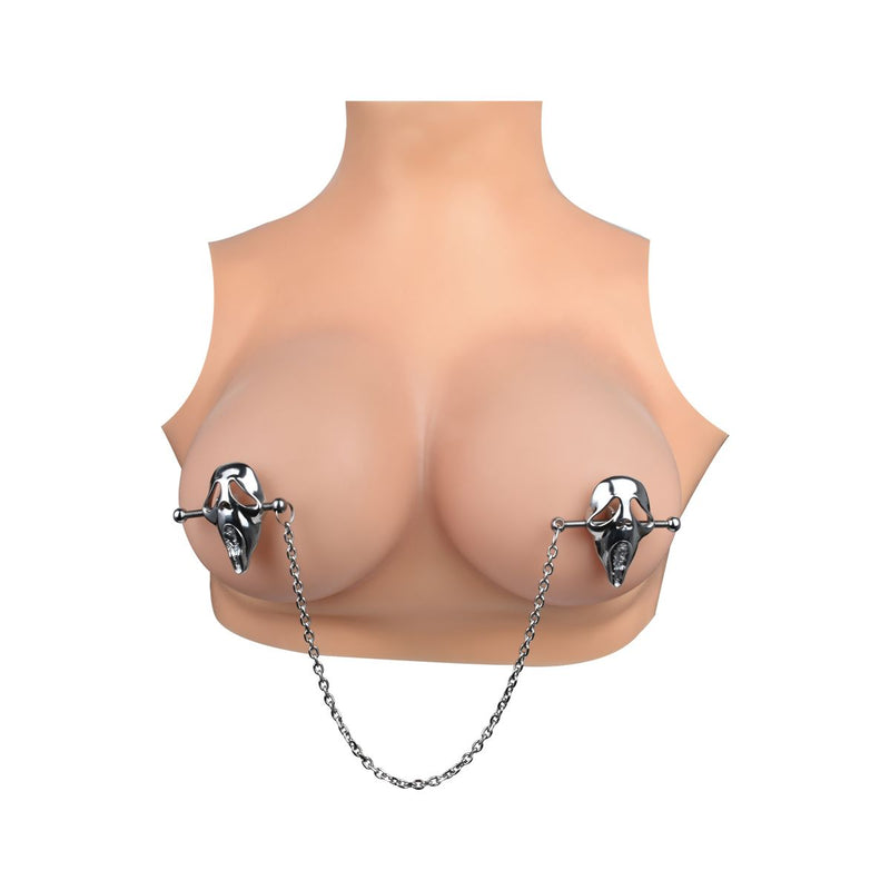 Kiotos - Screaming Ghostface - Nippelklemmen mit Kette - Laced-up.nl