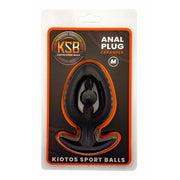 Kiotos - Siliconen Anaal Plug - Expander met Kraal - Zwart-Erotiekvoordeel.nl