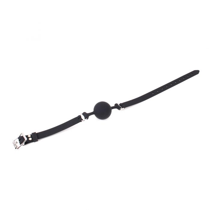 Kiotos - Siliconen Ball Gag Klassiek - Zwart-Laced-up.nl