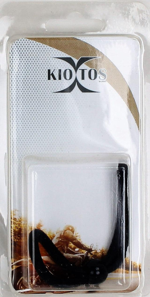 Kiotos - Siliconen Cockring Koordje - The Strangler - Zwart-Laced-up.nl