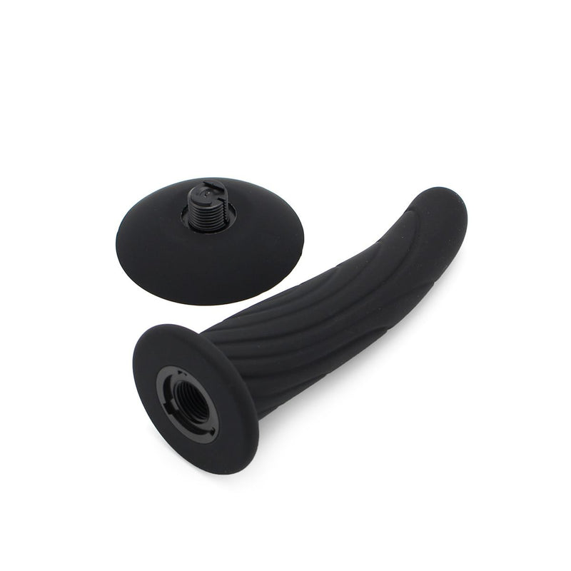 Kiotos - Siliconen Dildo Nr. 2 Met Zuignap & geschikt Voor strap-ons - Zwart-Laced-up.nl