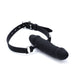 Kiotos - Siliconen Dubbele Penis Gag - Zwart-Laced-up.nl