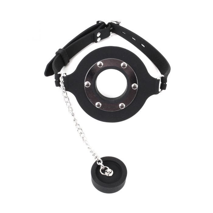 Kiotos - Siliconen Open Mond Gag Met Wastafel Stop-Laced-up.nl