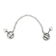Kiotos - Stalen Tepelklem Ringen Met Ketting - RVS - Lengte Ketting 38 cm-Erotiekvoordeel.nl