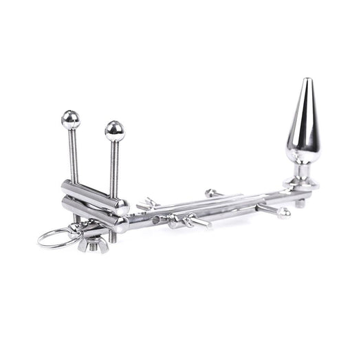 Kiotos Steel - 4 In 1 CBT Device (Anaalplug/Ballstretcher/Ballcrusher/Erectie Voorkomen)-Laced-up.nl