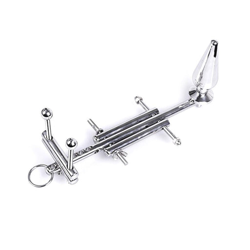 Kiotos Steel - 4 In 1 CBT Device (Anaalplug/Ballstretcher/Ballcrusher/Erectie Voorkomen)-Laced-up.nl