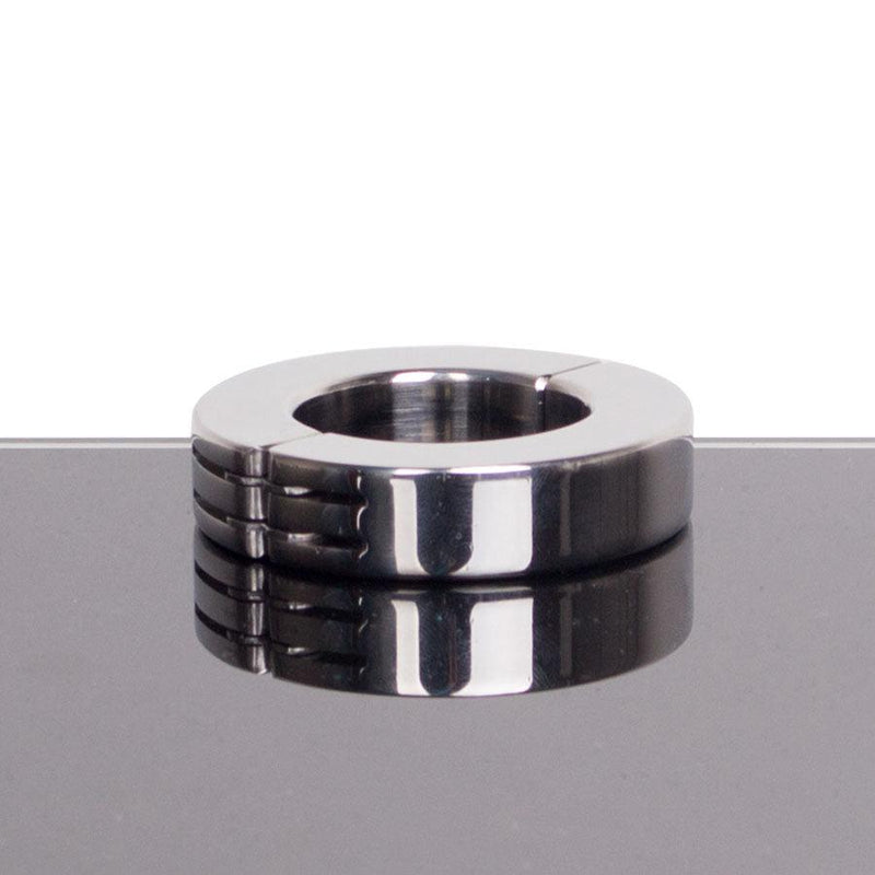 Kiotos - Ballstretcher RVS Met Groeven Scharnierend 14 mm Hoog Ø 35 mm-Laced-up.nl
