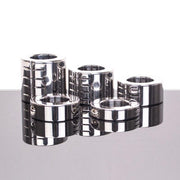Kiotos - Ballstretcher RVS Met Groeven Scharnierend 28 mm Hoog Ø 35 mm-Laced-up.nl