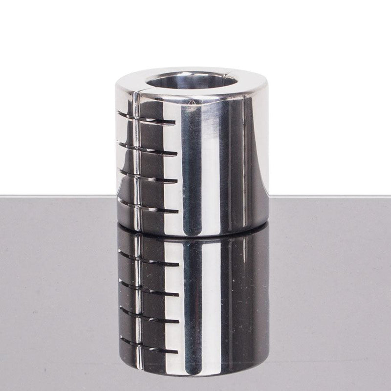 Kiotos - Ballstretcher RVS Met Groeven Scharnierend 56 mm Hoog Ø 35 mm-Laced-up.nl
