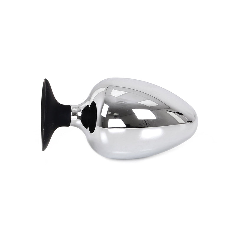Kiotos - Buttplug RVS Met Siliconen Voetje BIG-S-Erotiekvoordeel.nl