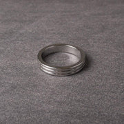 Kiotos - Cockring Met Groeven RVS - 10 mm breed-Laced-up.nl