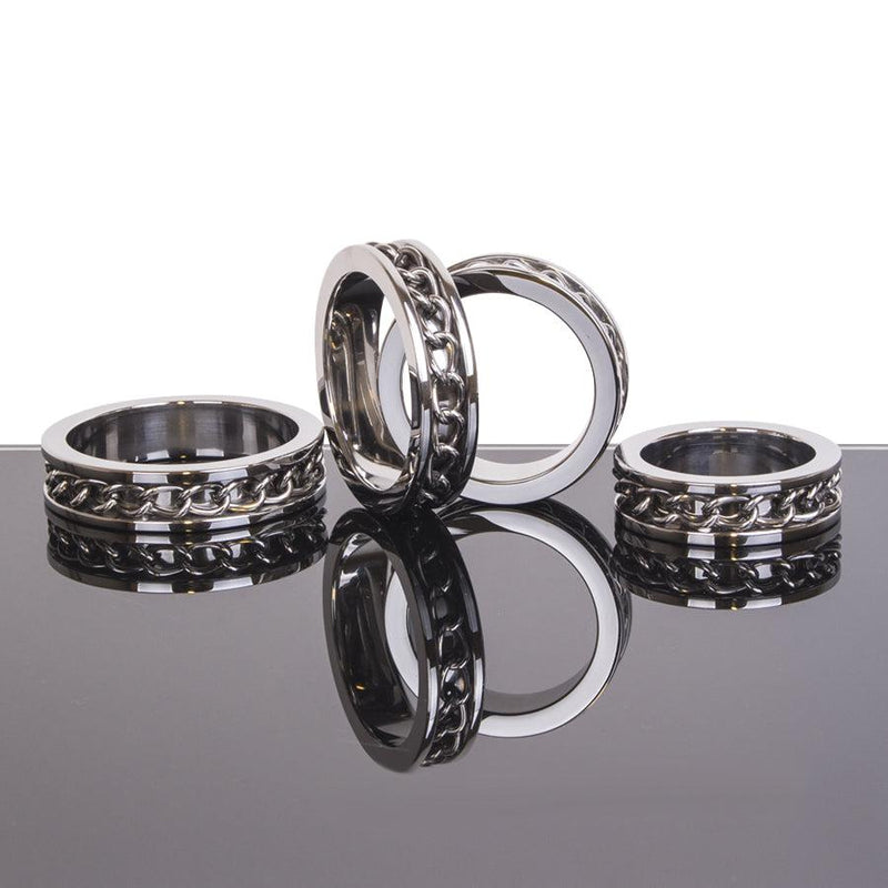 Kiotos - Cockring Met Ketting detail RVS-Laced-up.nl