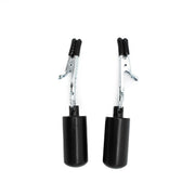 Kiotos - Crocodile Tepelklemmen - Met 2 x 100g Bullet Gewichten - RVS - Zwart-Laced-up.nl