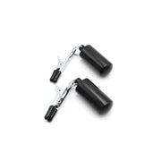 Kiotos - Crocodile Tepelklemmen - Met 2 x 100g Bullet Gewichten - RVS - Zwart-Laced-up.nl