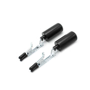 Kiotos - Crocodile Tepelklemmen - Met 2 x 100g Bullet Gewichten - RVS - Zwart-Laced-up.nl