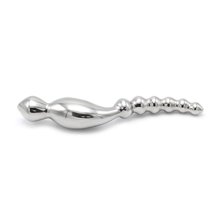 Kiotos - Curve Steel Dildo Ridges - Dildo met Ribbels - RVS-Laced-up.nl