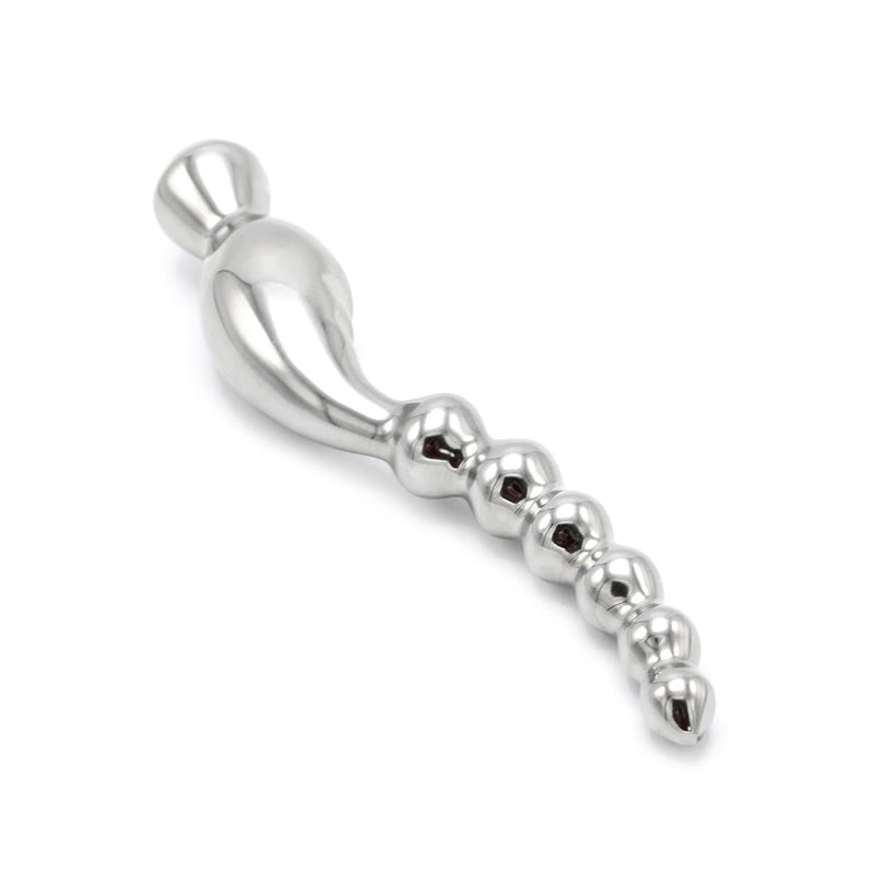 Kiotos - Curve Steel Dildo Ridges - Dildo met Ribbels - RVS-Laced-up.nl