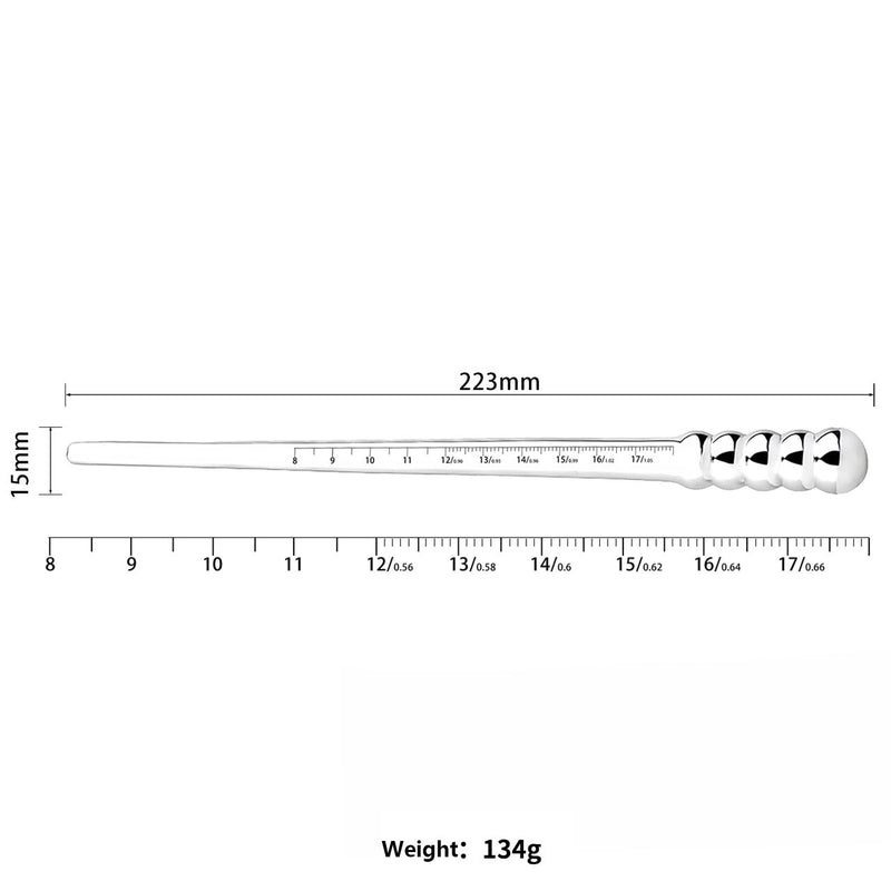 Kiotos - Dip Stick Wand Trainer - 6-11 mm - Met Maat Indicator - RVS-Laced-up.nl