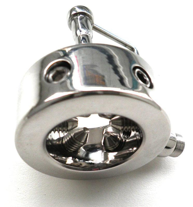 Kiotos - Eikelring RVS Met spikes En plasbuis pin - 35 mm-Laced-up.nl