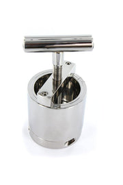 Kiotos Steel - Extreme RVS Ball Flash Crusher Met Schroefklem-Laced-up.nl