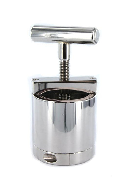 Kiotos Steel - Extreme RVS Ball Flash Crusher Met Schroefklem-Laced-up.nl