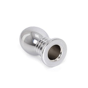 Kiotos - Holle Anaal Plug - RVS - Geribbeld - Lengte 70 mm-Erotiekvoordeel.nl