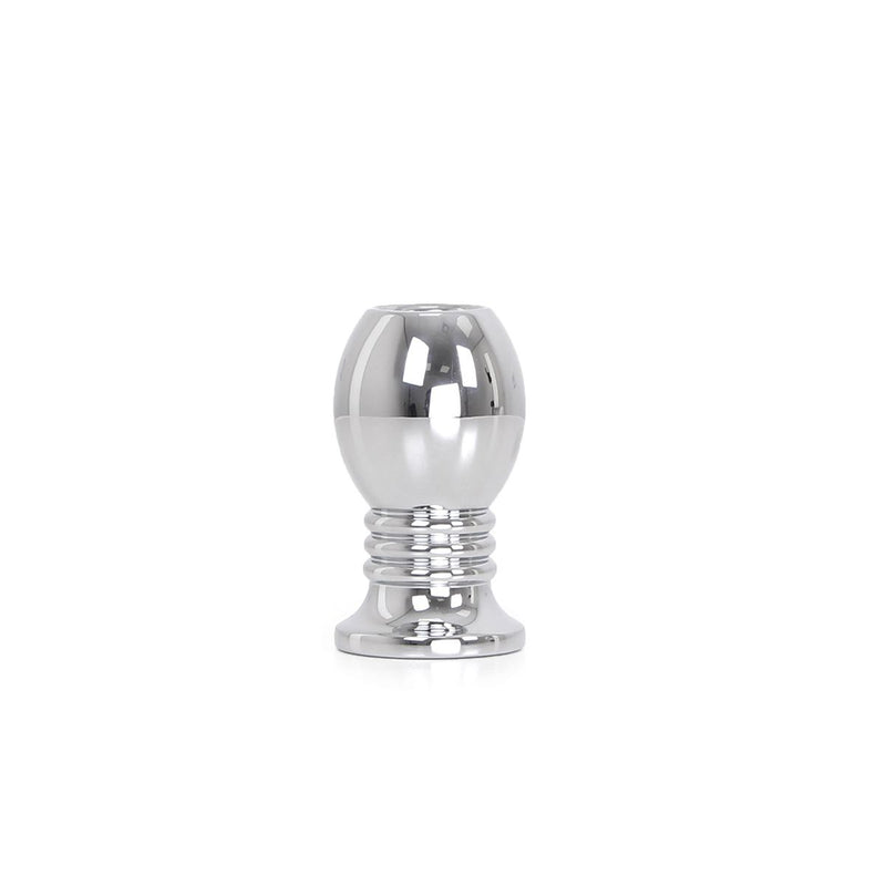 Kiotos - Holle Anaal Plug - RVS - Geribbeld - Lengte 70 mm-Erotiekvoordeel.nl