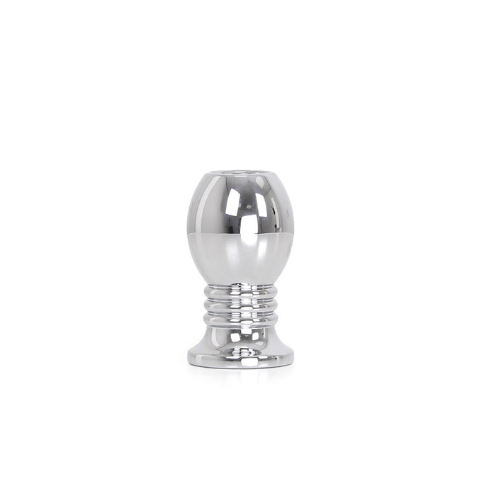 Kiotos - Holle Anaal Plug - RVS - Geribbeld - Lengte 70 mm-Erotiekvoordeel.nl