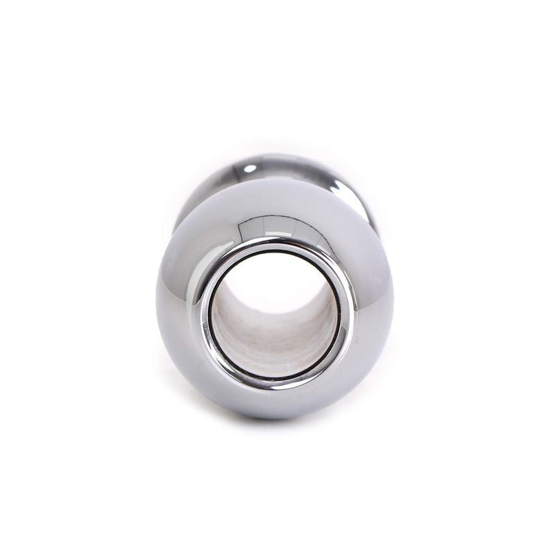 Kiotos - Holle Anaal Plug - RVS - Geribbeld - Lengte 70 mm-Erotiekvoordeel.nl