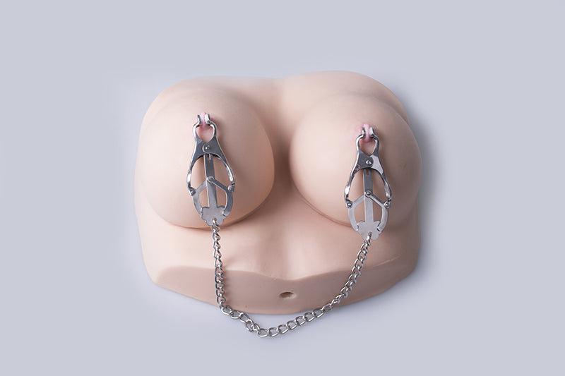 Kiotos - Metalen Tepelklemmen Met Ketting-Laced-up.nl