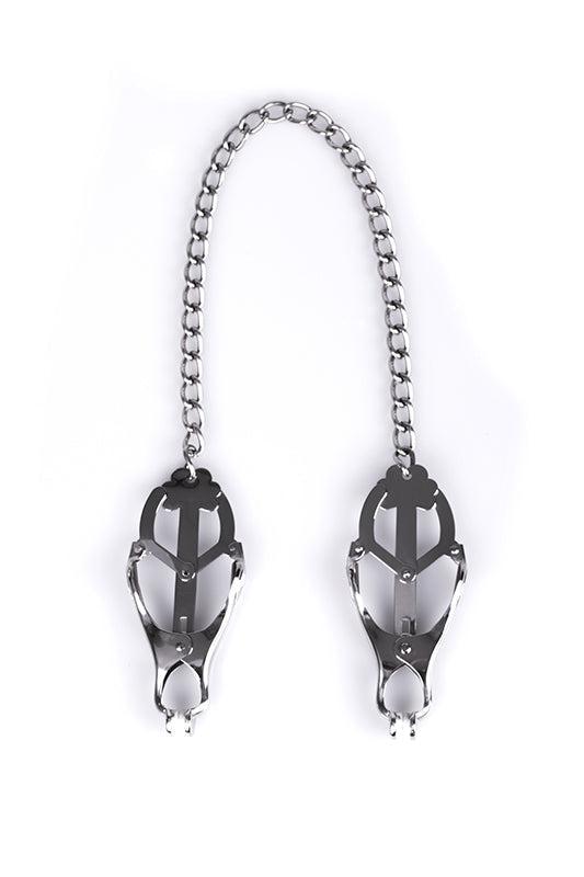 Kiotos - Metalen Tepelklemmen Met Ketting-Laced-up.nl