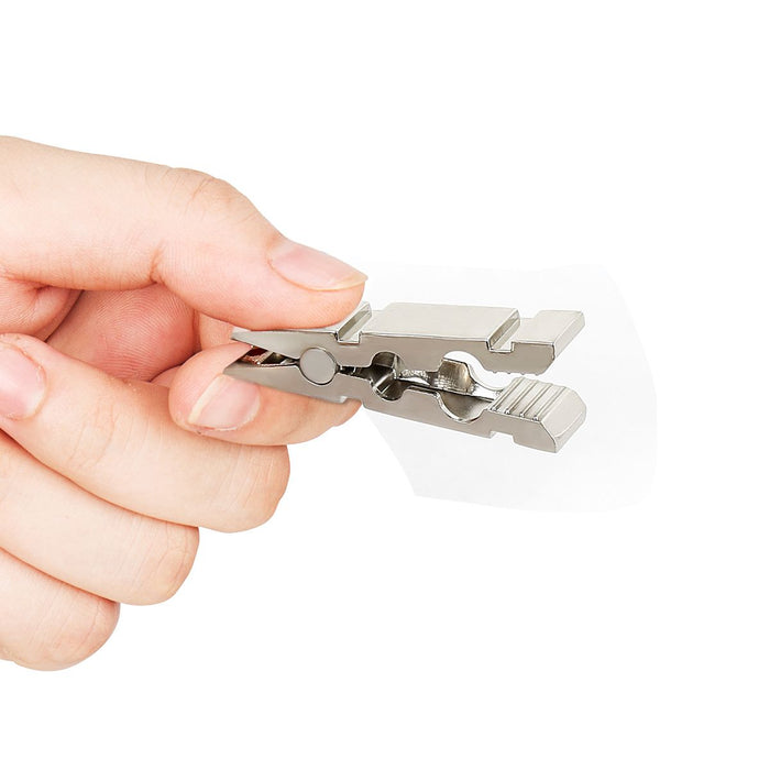 Kiotos - Metalen Tepelklemmen in vorm van wasknijper - 5x Set met 1 Meter Touw-Laced-up.nl