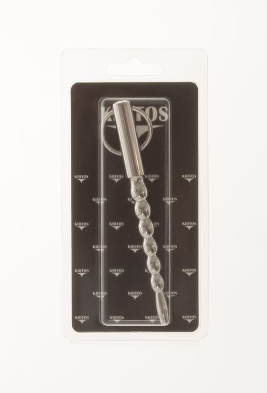 Kiotos Steel - Penis Stick met Balletjes en Trekring - Penis Plug Ø 7 mm-Erotiekvoordeel.nl