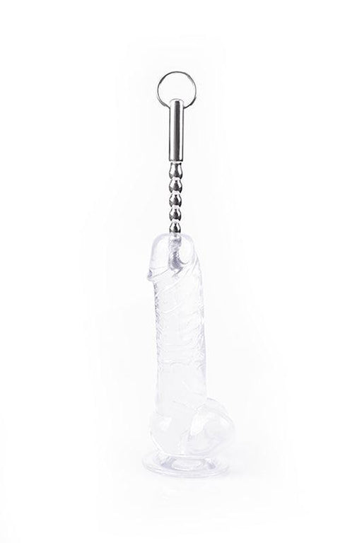 Kiotos - Penis Stick met Balletjes en Trekring - Penis plug Ø 8 mm-Laced-up.nl