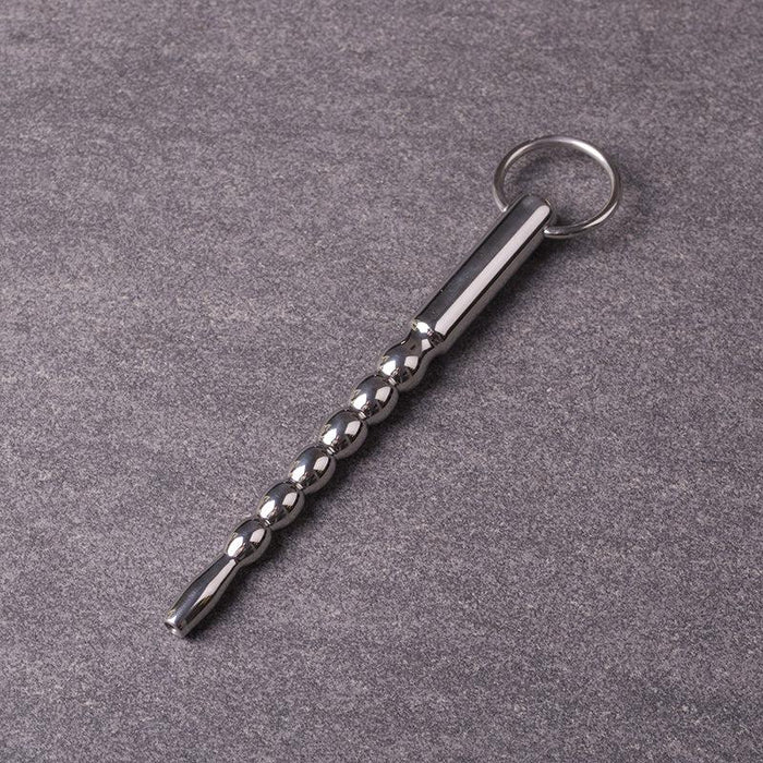 Kiotos - Penis Stick met Balletjes en Trekring - Penis plug Ø 8 mm-Laced-up.nl