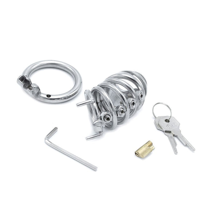 Kiotos - RVS Kuisheidskooi met Spikes - Modern Torture-Laced-up.nl