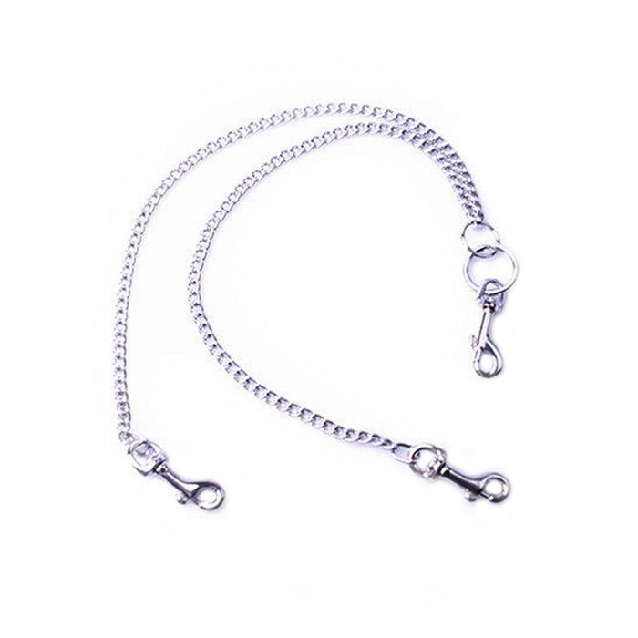 Kiotos - RVS Schakel Ketting 3 Aansluitpunten Met Karabijn Haken-Laced-up.nl