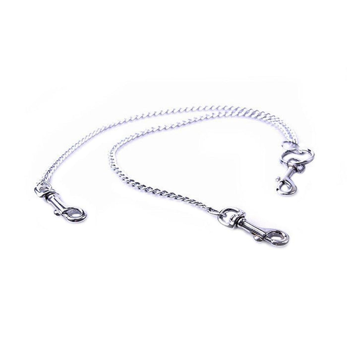 Kiotos - RVS Schakel Ketting 3 Aansluitpunten Met Karabijn Haken-Laced-up.nl