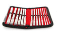 Kiotos Steel - Single End Dilator Set - RVS - 14 stuks-Erotiekvoordeel.nl