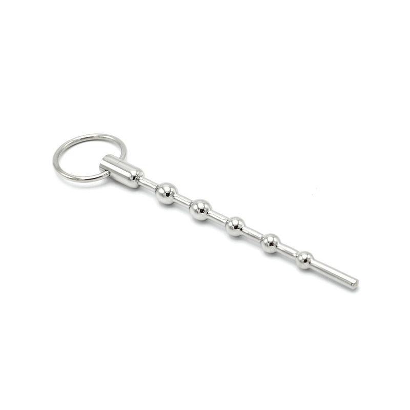 Kiotos - Solid Spaced Beads Penis Stick - Penisplug met Bolletjes en Trekring-Laced-up.nl