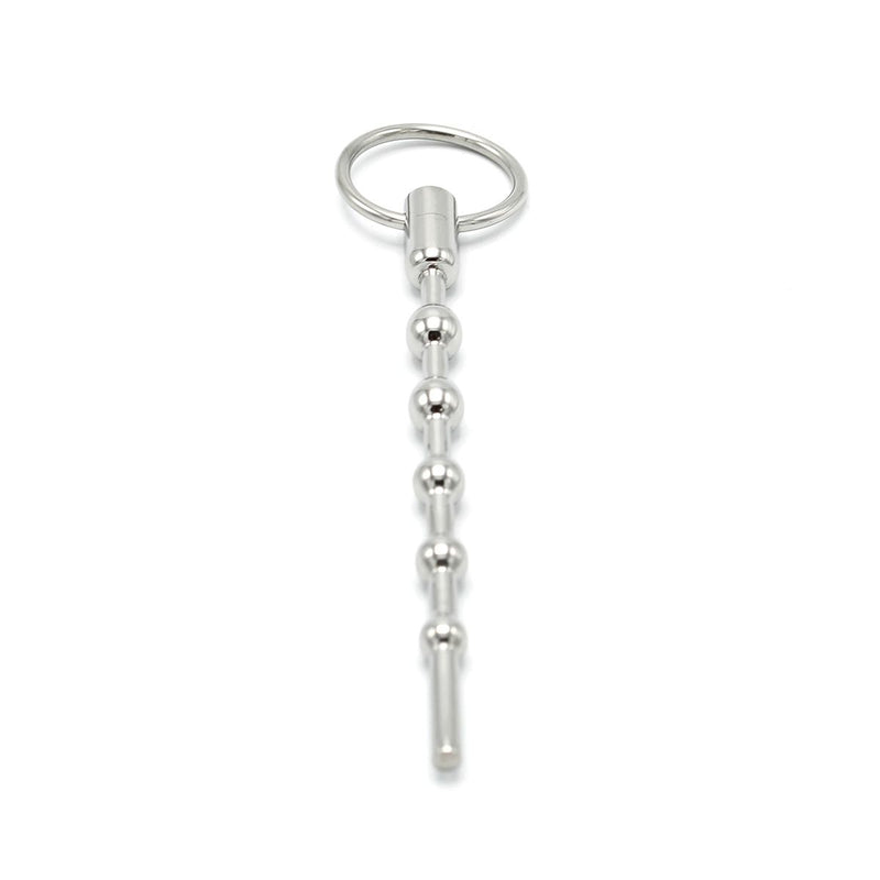 Kiotos - Solid Spaced Beads Penis Stick - Penisplug met Bolletjes en Trekring-Laced-up.nl