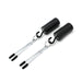 Kiotos - Tepelklemmen - Nipple Pinch Clamps met 2 x 100g Haakgewichten- RVS - Zwart-Laced-up.nl