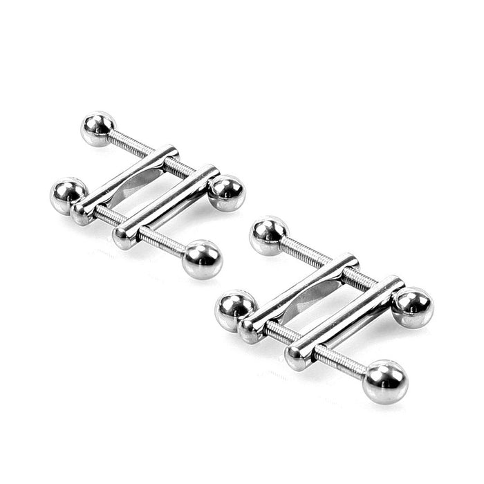 Kiotos - Verstelbare Tepelklemmen Met Balletjes - Zilver-Laced-up.nl