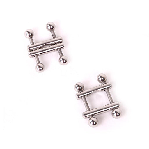 Kiotos - Verstelbare Tepelklemmen Met Balletjes - Zilver-Laced-up.nl