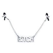 Kiotos - Tepelklemmen Met Ketting En Tekst BITCH-Laced-up.nl