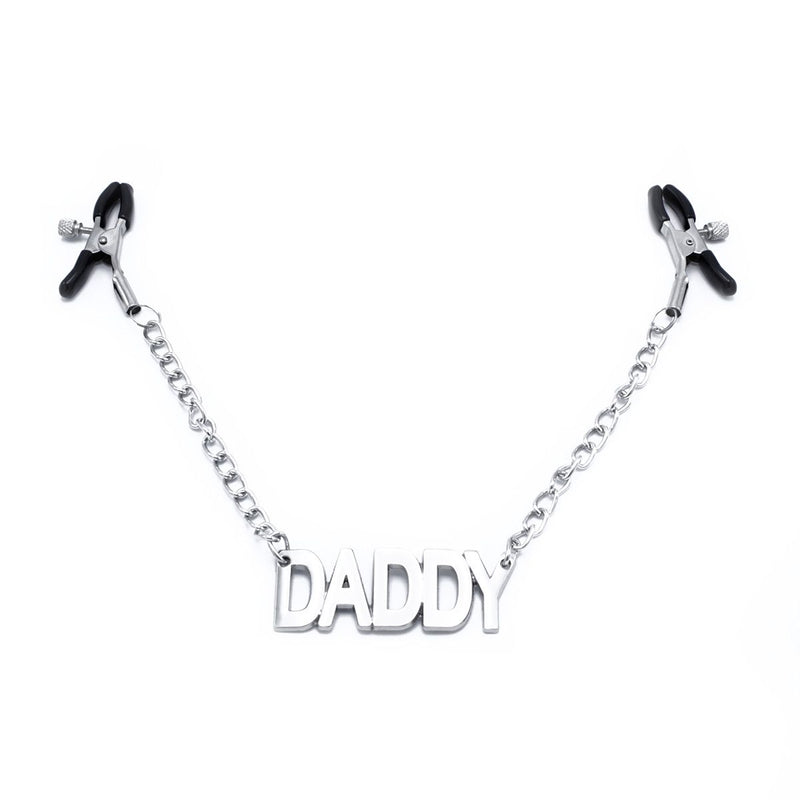 alt
Kiotos - Pinzas para pezones con cadena y texto DADDY-Erotiekvoordeel.nl