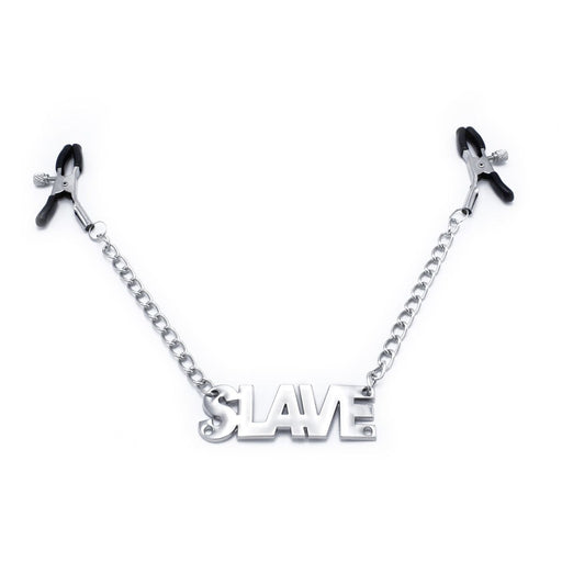 Kiotos - Tepelklemmen Met Ketting En tekst SLAVE-Erotiekvoordeel.nl