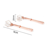 Kiotos - Tepelklemmen Rosé Goud Met Prisma Hanger-Erotiekvoordeel.nl